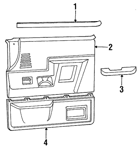 F-350 INTERIOR TRIM - FRONT DOOR