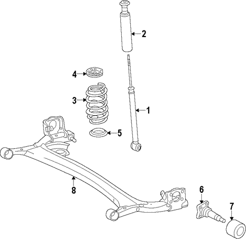 Rear Suspension/Rear Axle for 2014 Nissan Versa #1
