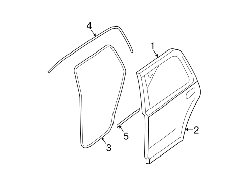 Body/Door & Components for 2005 Ford Expedition #2