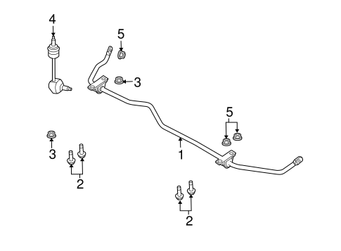 Stabilizer Bar & Components for 2010 Lincoln MKS #0