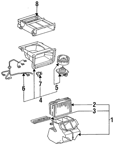 HVAC/CONDENSER, COMPRESSOR & LINES for 1996 Toyota Previa #4