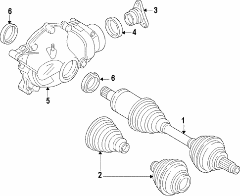 Propeller Shaft for 2012 BMW 550i xDrive #0
