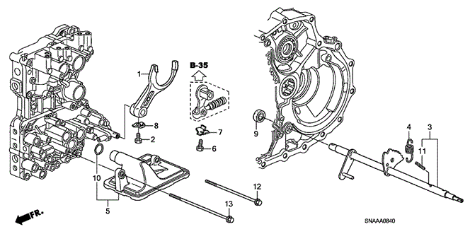TRANSMISSION - AUTOMATIC/AT SHIFT FORK for 2009 Honda CIVIC SEDAN #1