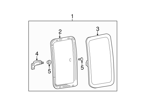Body/Glass - Rear Door for 2011 Ford F-250 Super Duty #2