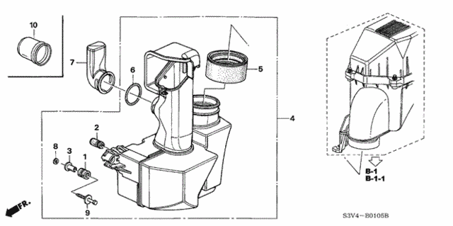 Resonator Chamber for 2001 Acura MDX #0