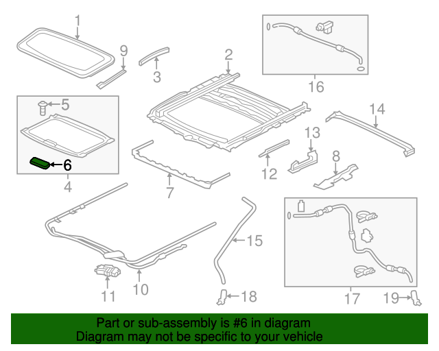 Handle, Sunshade *NH556L* (Grayge) Handle, Sunshade *NH556L* (Grayge)