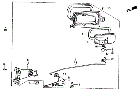 INTERIOR / BUMPER/FRESH AIR VENTS for 1987 Honda CIVIC SEDAN #1