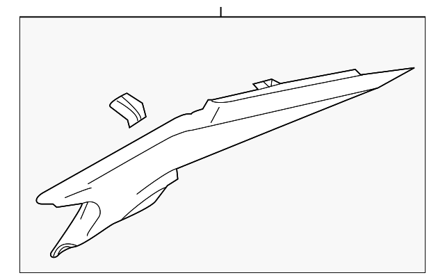 DG1Z-5452018-AD Деталь UPPER QTR TRIM, RIGHT