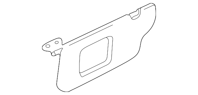 1F1Z5404104FAB Деталь SUNVISOR, RIGHT
