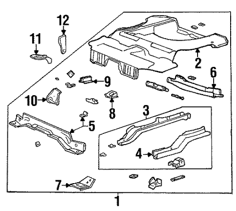 Cougar REAR FLOOR & RAILS