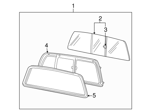Glass & Hardware - Back for 2007 Ford F-250 Super Duty #2