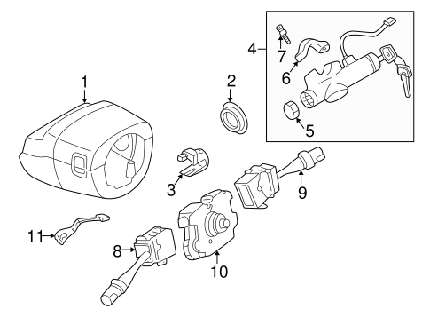 Shroud, Switches & Levers for 2003 Infiniti I35 #0