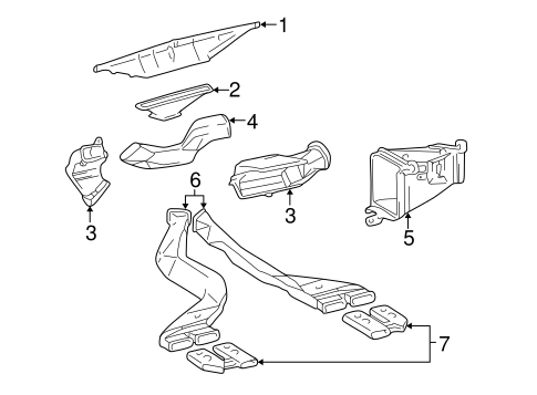 BODY/DUCTS for 2000 Toyota Corolla #1