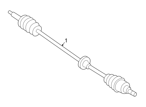 Drive Axles for 2000 Kia Spectra #0