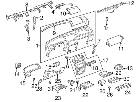 BODY/INSTRUMENT PANEL for 2000 Toyota 4Runner #1