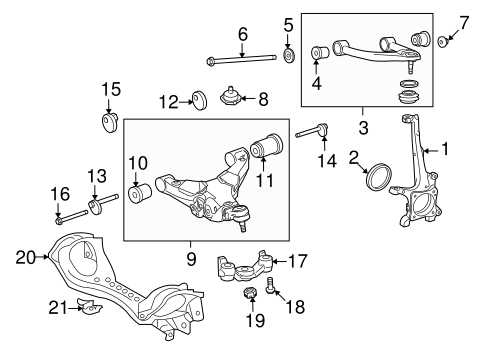 FRONT SUSPENSION/SUSPENSION COMPONENTS for 2011 Toyota Land Cruiser #2