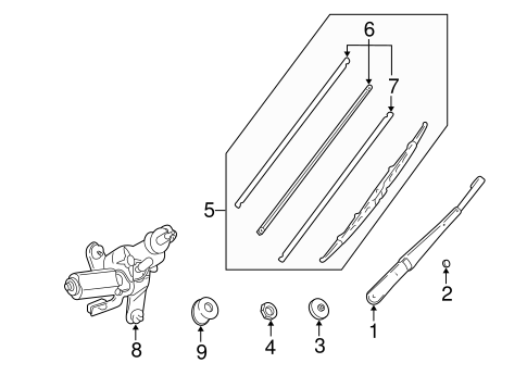 ELECTRICAL/WIPERS for 1996 Toyota RAV4 #1