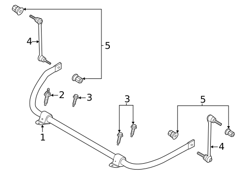 Stabilizer Bar & Components for 2021 Ford Explorer #0
