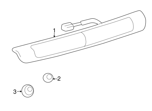 High Mount Lamps for 2001 Toyota Land Cruiser #0