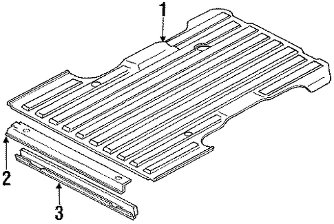 Grand Wagoneer REAR FLOOR & RAILS