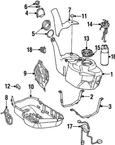 FUEL SYSTEM/FUEL SYSTEM COMPONENTS for 1998 Toyota Supra #1