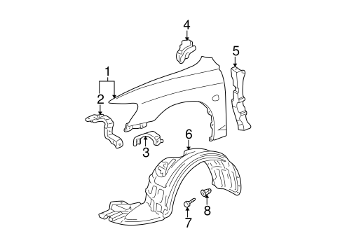 BODY/FENDER & COMPONENTS for 2002 Toyota Avalon #1