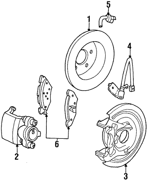 Brakes/Anti-Lock Brakes for 2000 Ford Crown Victoria #1