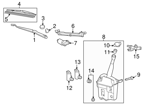 Vibe WIPER & WASHER COMPONENTS