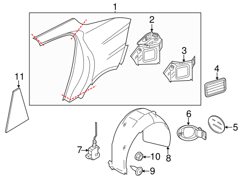 Panamera QUARTER PANEL & COMPONENTS