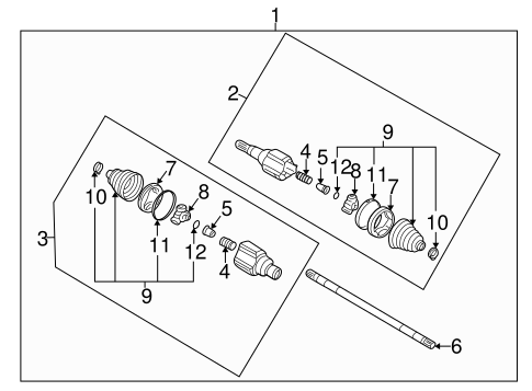 Drive Axles for 2005 Chevrolet Uplander #0