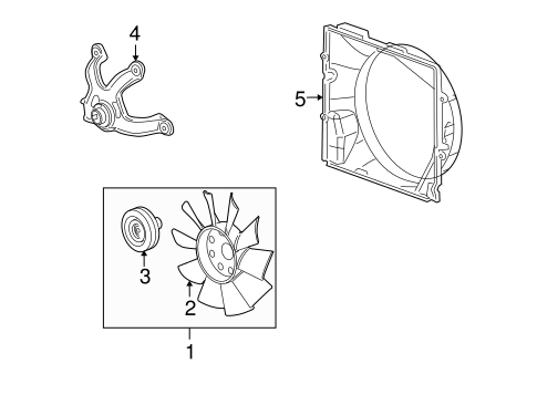 COOLING FAN Parts for 2006 Cadillac SRX #2
