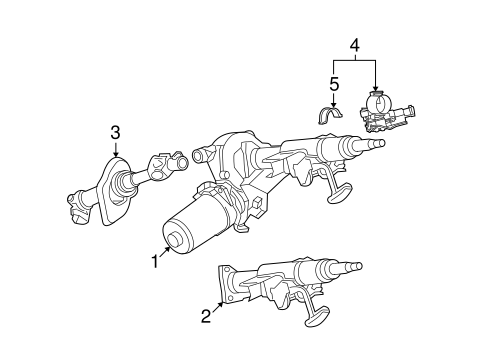 Ion STEERING COLUMN ASSEMBLY 2