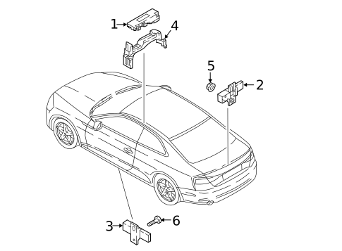 Keyless Entry Components for 2019 Audi RS5 Sportback #0