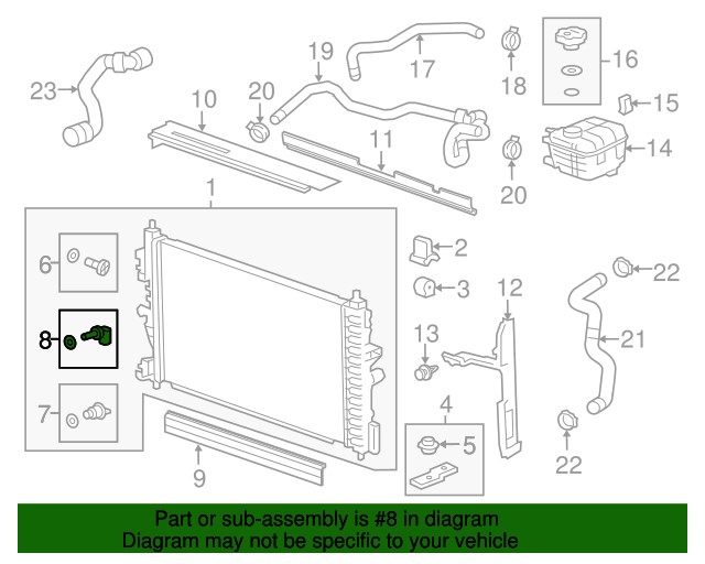 OEM Temp Sensor (55591002) for your GM Vehicle OEM GM Parts and