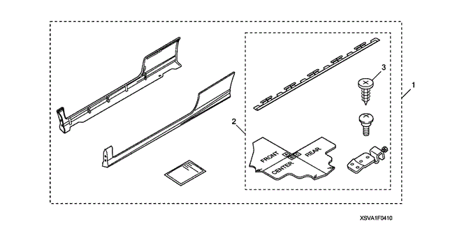 ACCESSORIES/SIDE UNDER SPOILER for 2011 Honda CIVIC COUPE #1