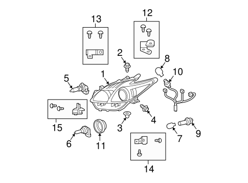 ELECTRICAL/HEADLAMP COMPONENTS for 2014 Toyota Prius #2