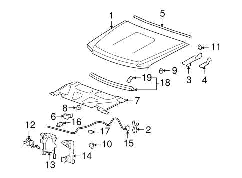 Sierra 1500 EXTERIOR TRIM - HOOD
