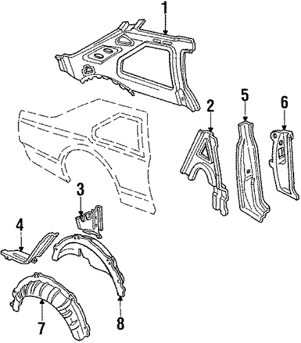 Mark VII INNER STRUCTURE & RAILS