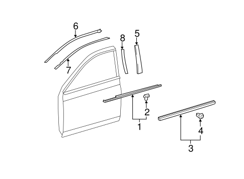 BODY/EXTERIOR TRIM - FRONT DOOR for 2006 Toyota Avalon #1