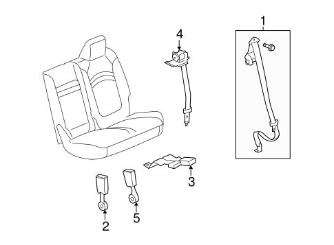 Outlook THIRD ROW SEAT BELTS