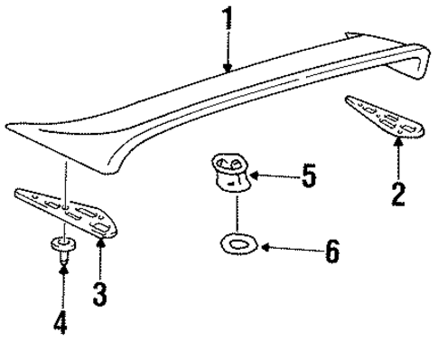 BODY/SPOILER for 1996 Toyota Celica #1