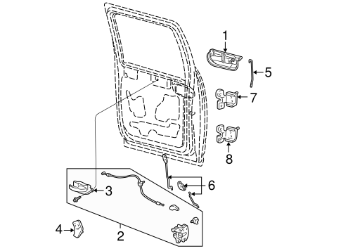 Body/Lock & Hardware for 2001 Ford F-150 #2