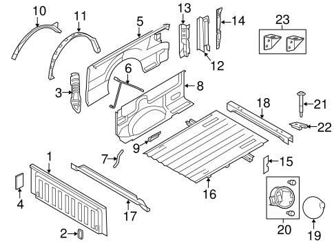 Body/Front & Side Panels for 2014 Ford F-150 #2