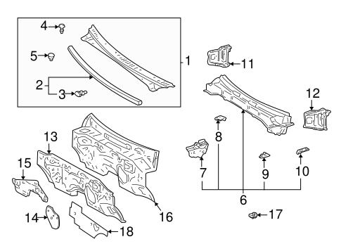 BODY/COWL for 2000 Toyota Tundra #1