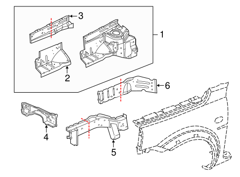 Freelander STRUCTURAL COMPONENTS & RAILS