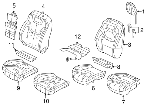 Cherokee FRONT SEAT COMPONENTS