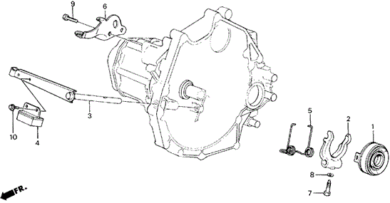 TRANSMISSION - MANUAL/MT CLUTCH RELEASE for 1988 Honda ACCORD COUPE #1