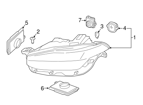 XC90 HEADLAMP COMPONENTS