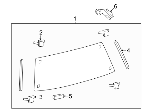 BODY/GLASS - LIFT GATE for 2013 Toyota Land Cruiser #1