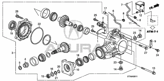 AT Transfer (6AT) for 2012 Acura MDX #0